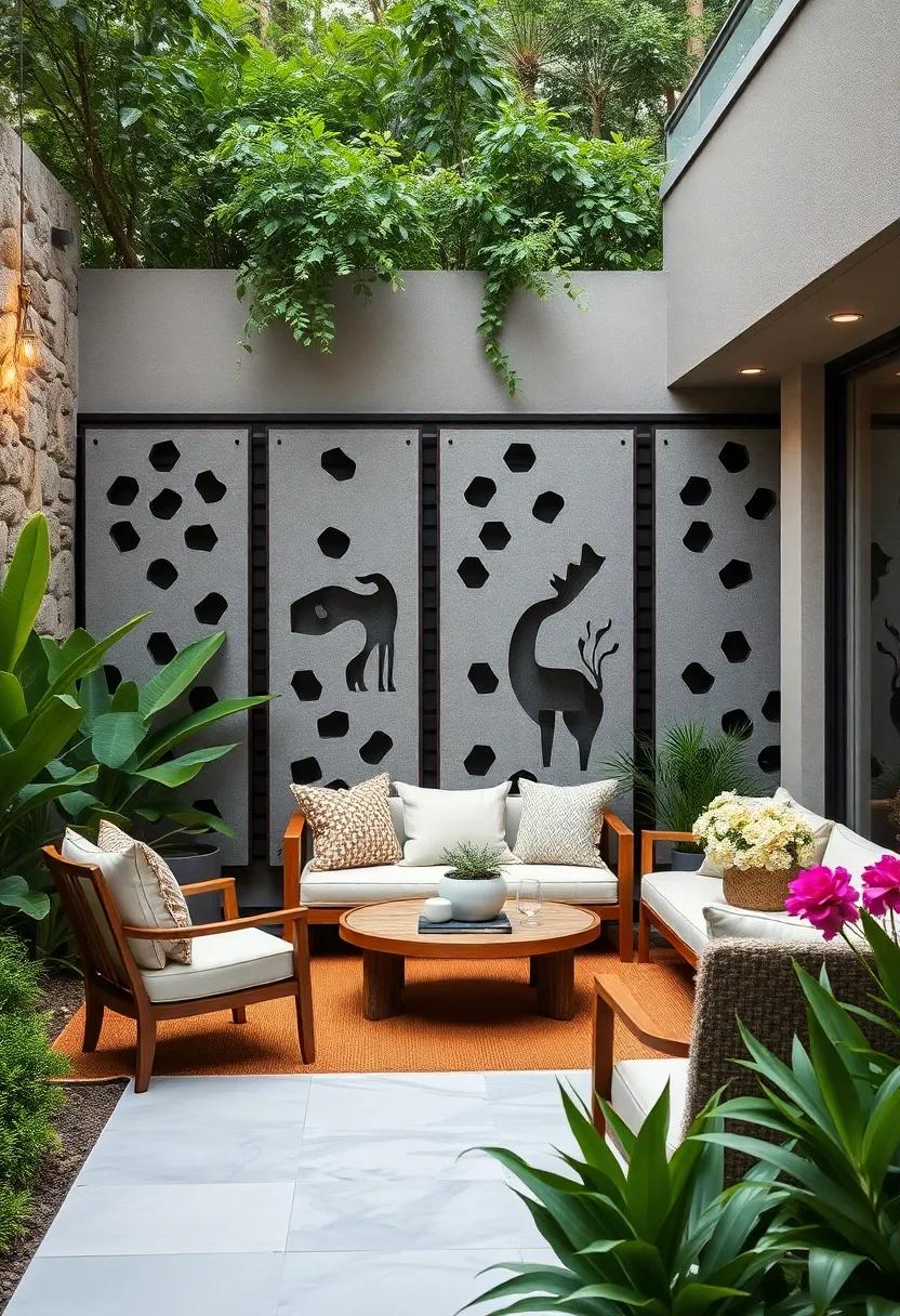 Powder-Coated ‍Aluminum Panels with Cut-Out⁣ Animal Shapes