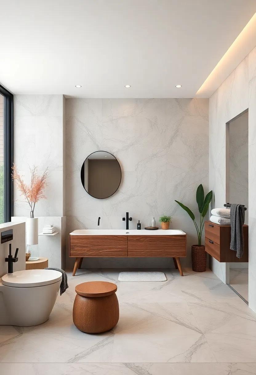 Transform Your Bathroom ‌With Bold Large Marble ⁣Tiles ‌Creating Luxurious and Timeless Elegance