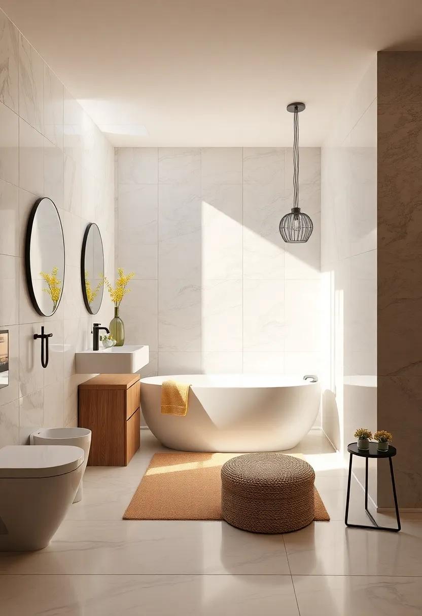 Brighten Your ⁣Space With White Glossy large Tiles Reflecting Natural Light to⁣ Enhance Openness