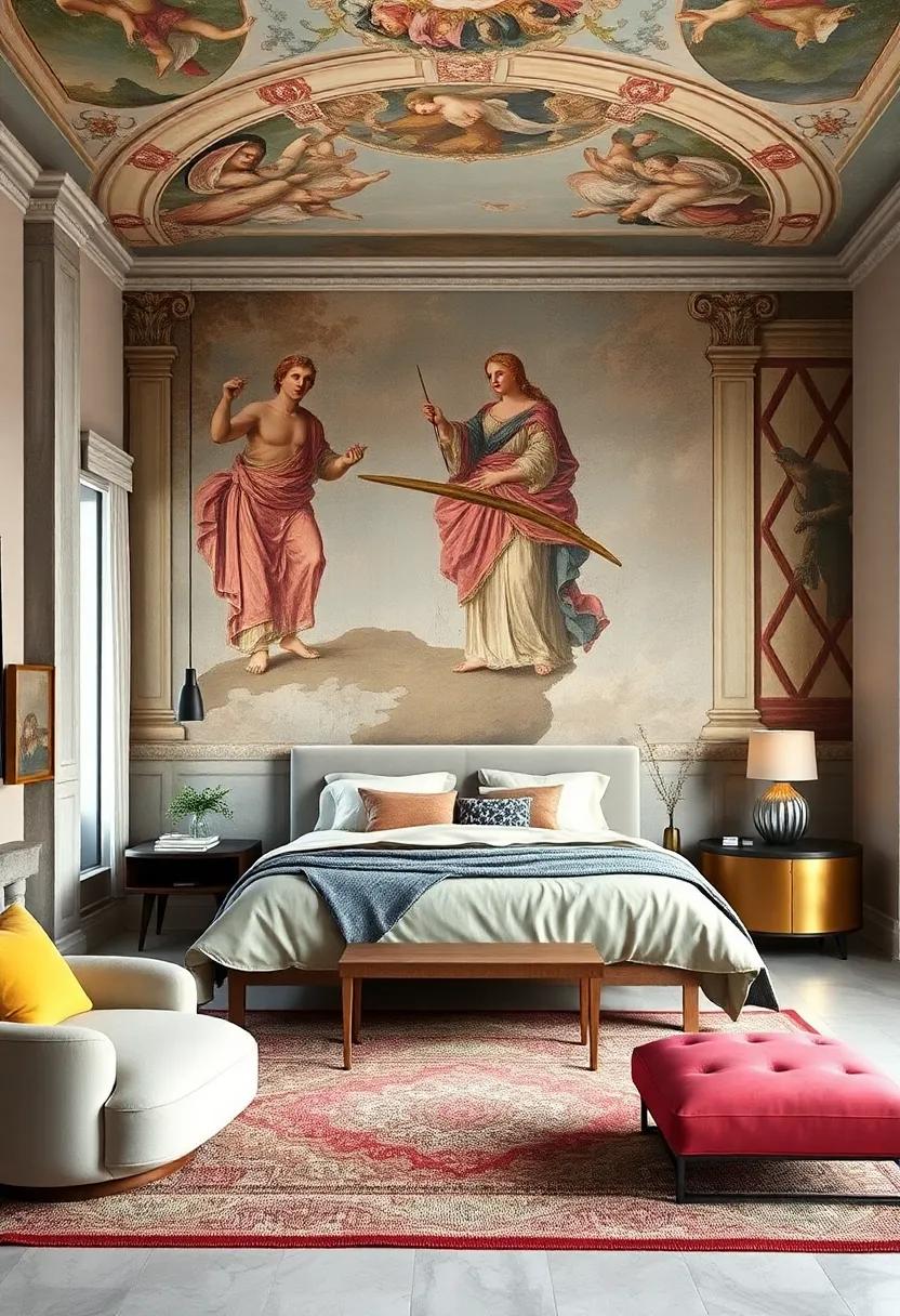 Classic Renaissance Inspired Murals⁤ with Detailed ‍Frescoes and Soft Color Blending for​ Artistic Grandeur