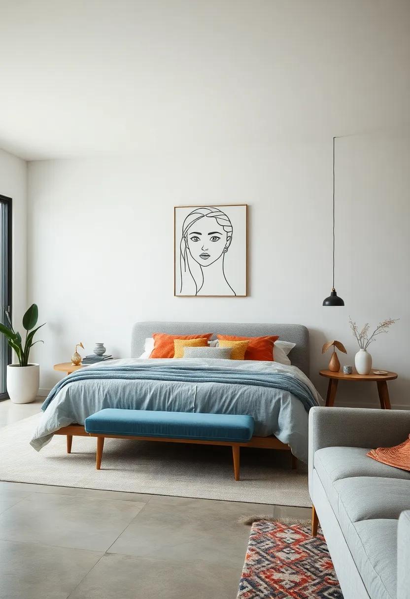 Minimalist Line Art ⁢Portraits Offering Subtle Sophistication Through Simplified Forms and Flowing Lines