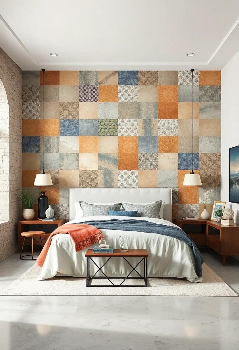 Patchwork Quilt Style Murals Combining Varied Patterns⁢ and Textures for a Cozy,Handmade ⁤Feel