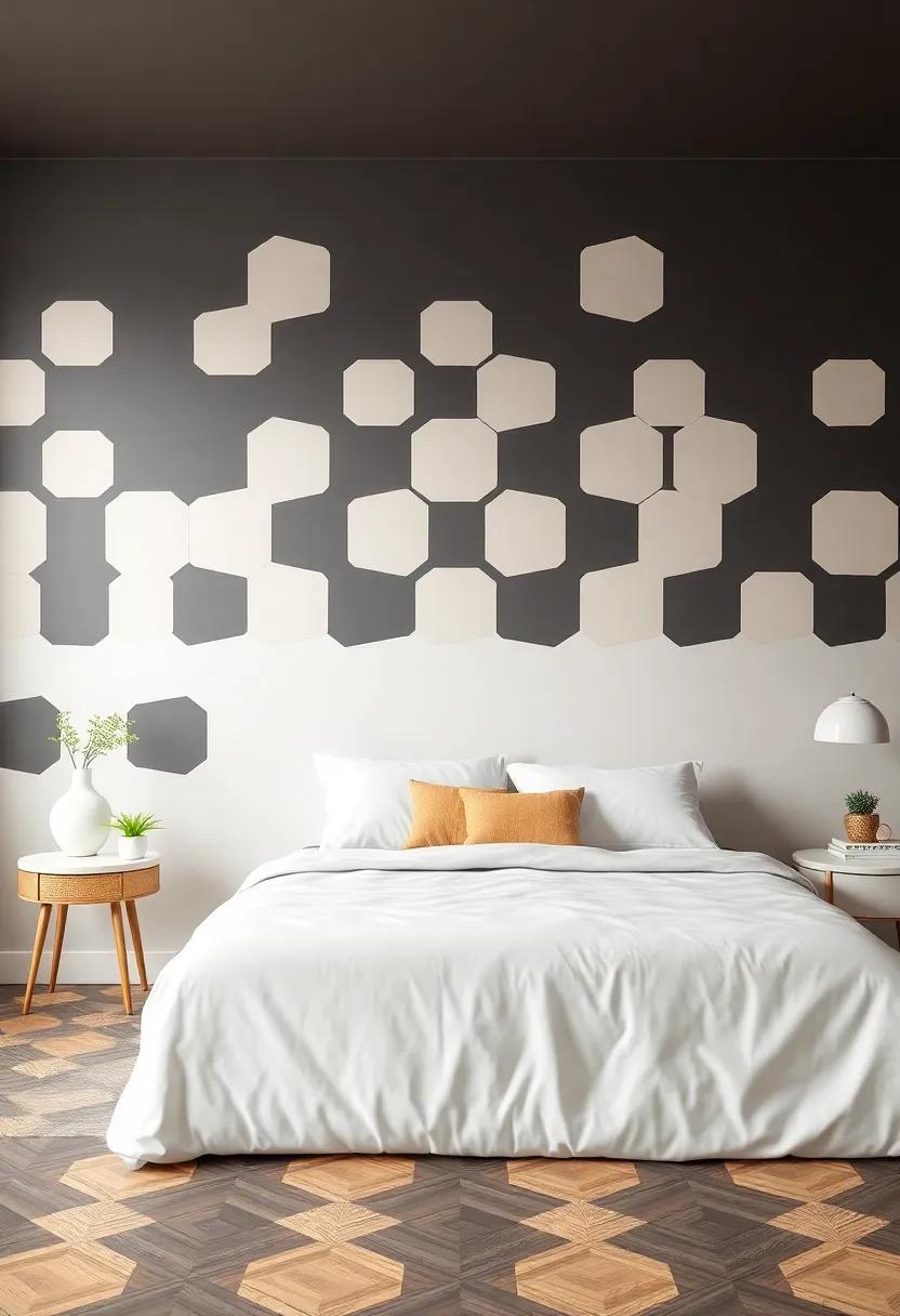 Playful Hexagons for a Fun and Unique Bedroom Makeover
