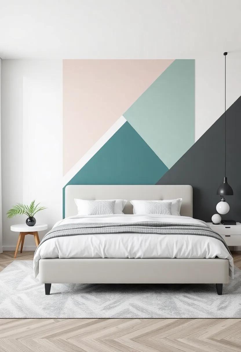 Bold color Combinations to Energize Your Sleeping Space with Geometry