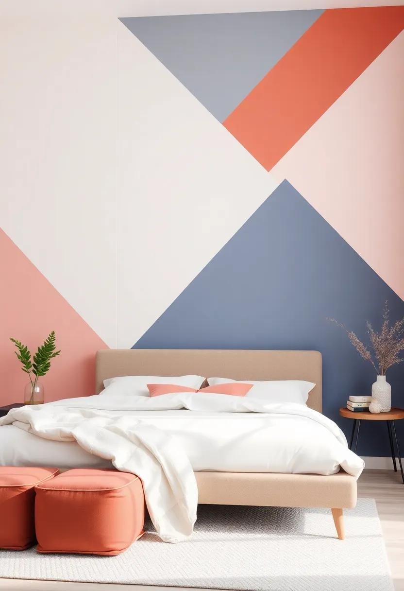 Transforming furniture with Geometric Paint Techniques for a Cohesive look
