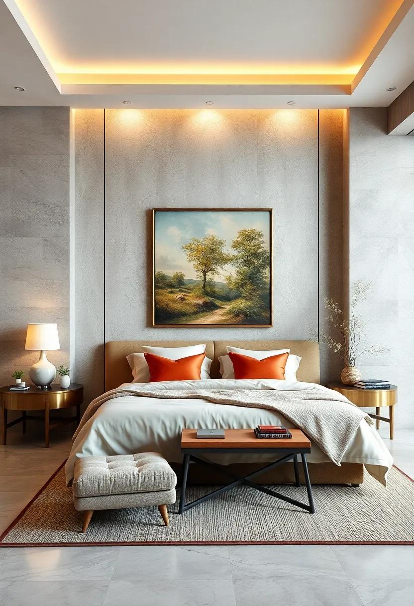 Luxurious Fabrics and Fine Art Fusions ‍Creating a‌ Bedroom Atmosphere of ⁤Elegance and⁢ Old-World Prestige