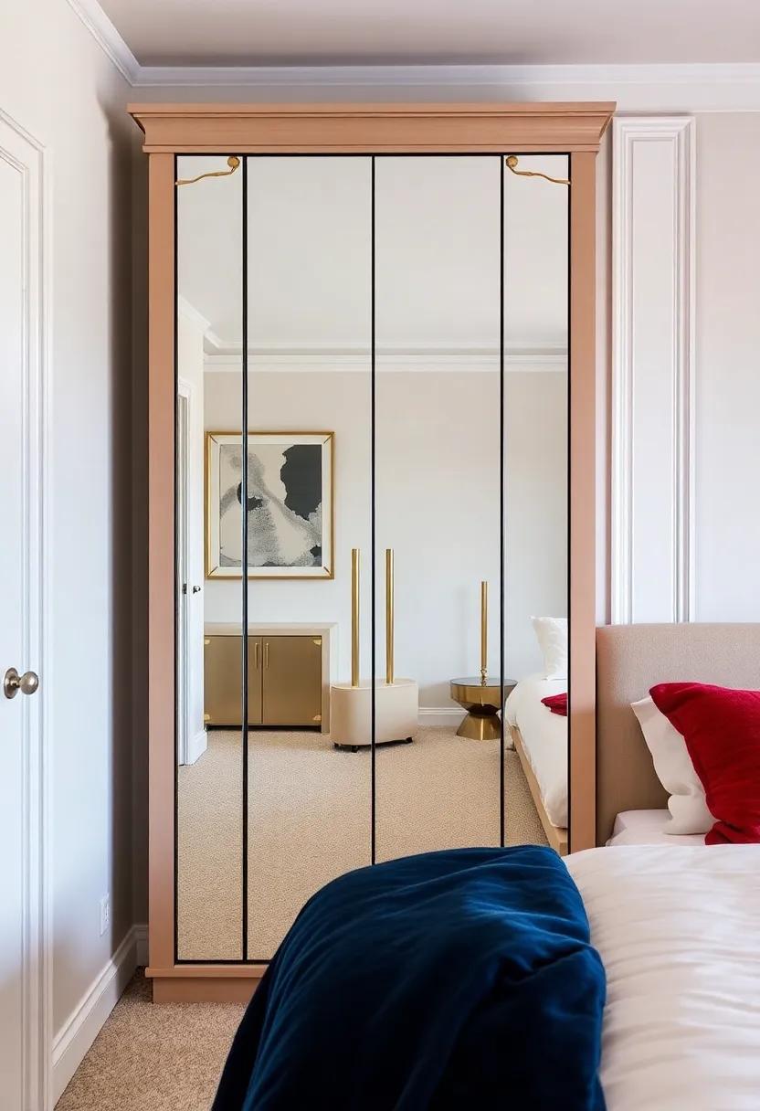 Art Deco Elegance: Infuse your space with Art Deco inspiration through a ‌chic wardrobe design paired with beveled⁢ mirrored accents that capture ‍glamour ‌and sophistication