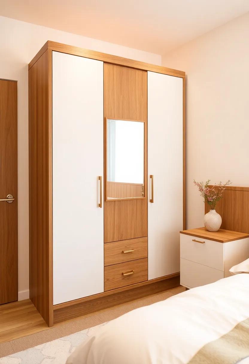 Compact Solutions:‍ Opt for a compact wardrobe design that cleverly‍ incorporates a mirror for small spaces, ensuring⁣ style does not compromise on functionality