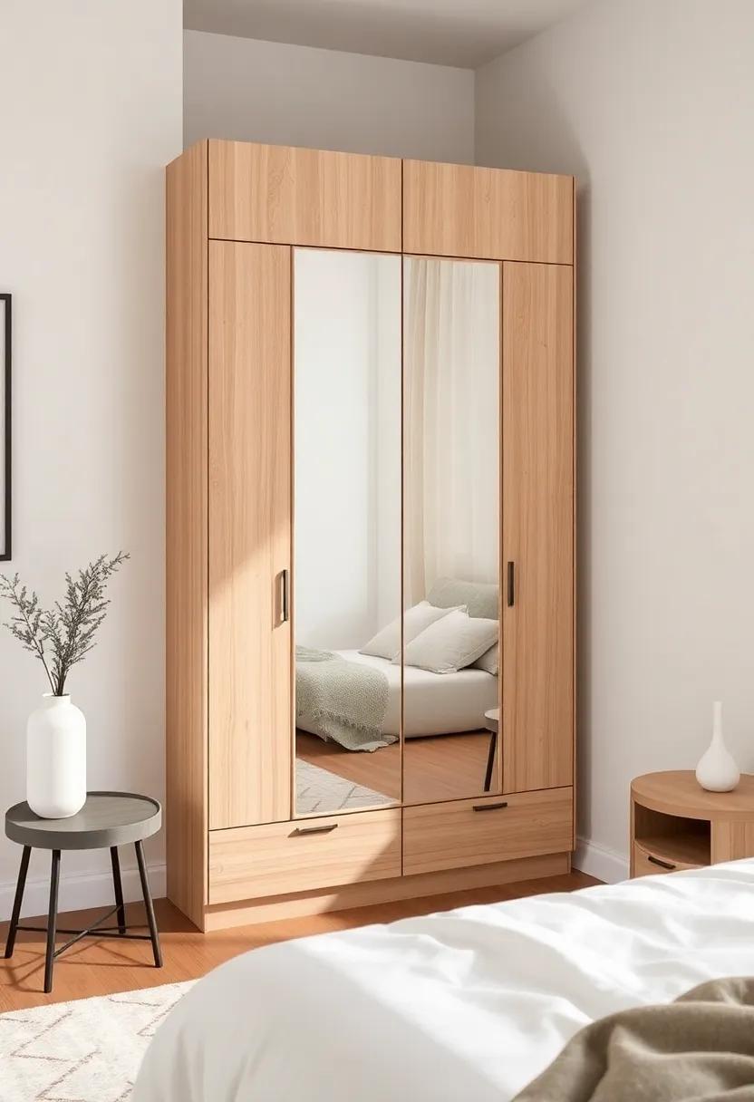 Eco-Friendly Strides: ⁢Opt ‌for a⁣ wardrobe⁢ made from sustainable‍ materials with ‌a mirrored door that emphasizes your commitment to eco-conscious living