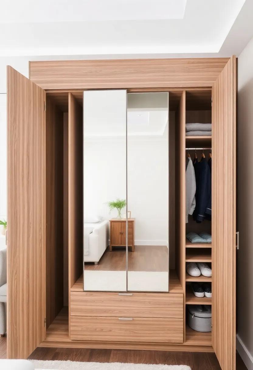 hidden Storage:‌ Discover wardrobes⁣ with clever hidden compartments and‌ strategic mirrors that conceal clutter while maintaining a polished ⁤look