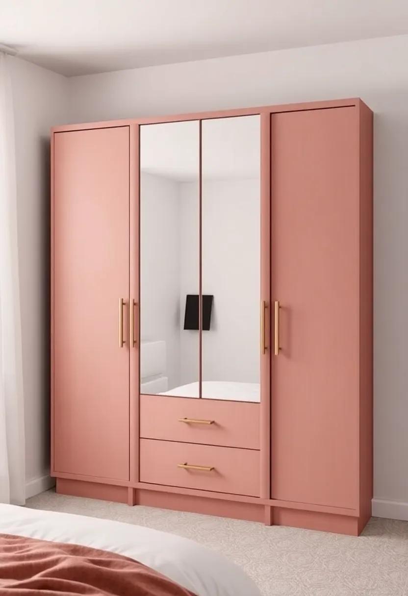 washable Fabrics: Select a⁤ wardrobe ‍wrapped in washable fabrics, featuring a convenient mirror that offers practical solutions for⁤ family-friendly ⁤spaces