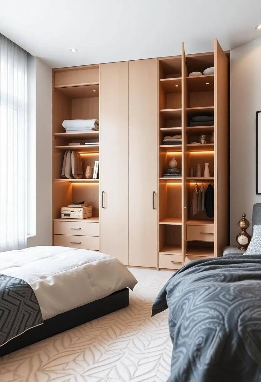 Reimagining ⁢Bedroom Layouts: Smart ⁣use of Hidden​ Wardrobes