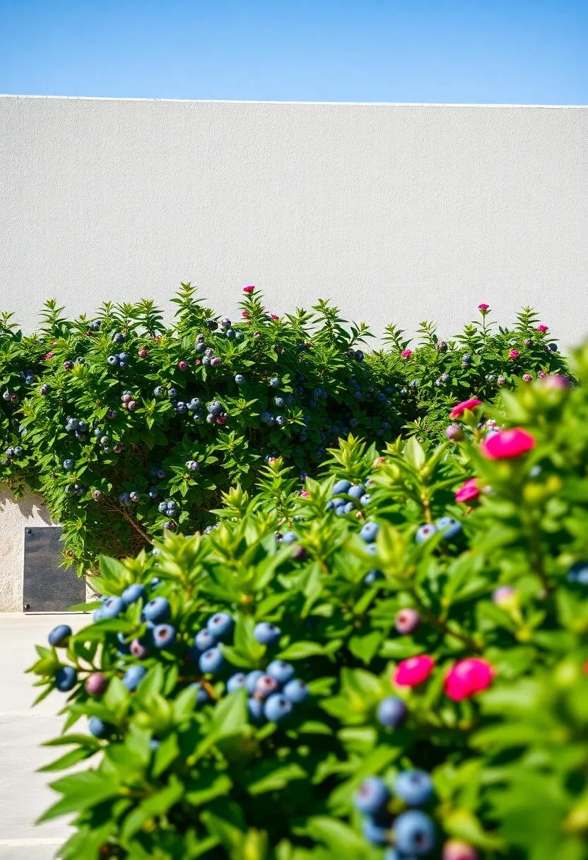 Blueberry Bush ‌– Known‍ for​ its vibrant blue⁢ fruit and⁣ stunning fall⁤ foliage, ⁣blueberry bushes make an edible hedge that's ⁤both beautiful and productive