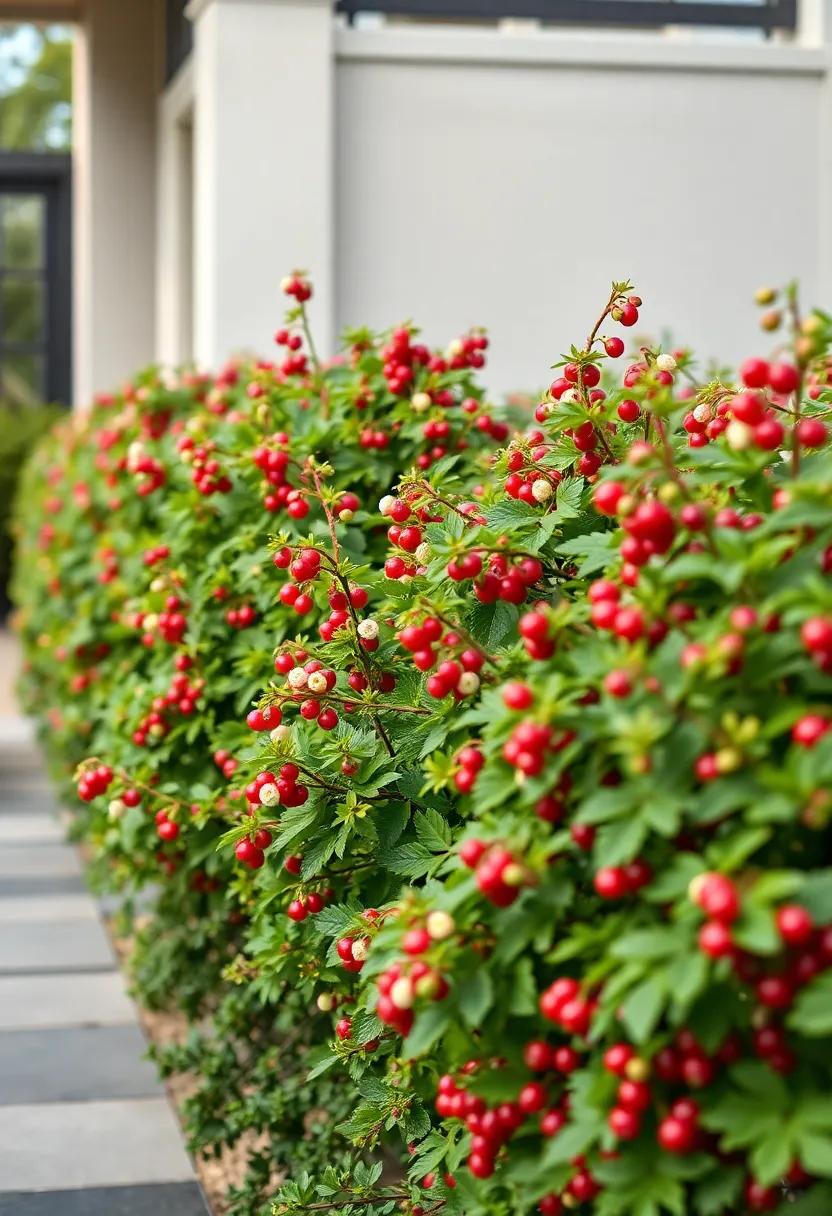 Currant Bush (Red ‌and White varieties) –⁣ Red and white currant bushes⁤ boast‍ translucent berries and lush leaves,⁢ perfect for a ​colorful‍ edible border
