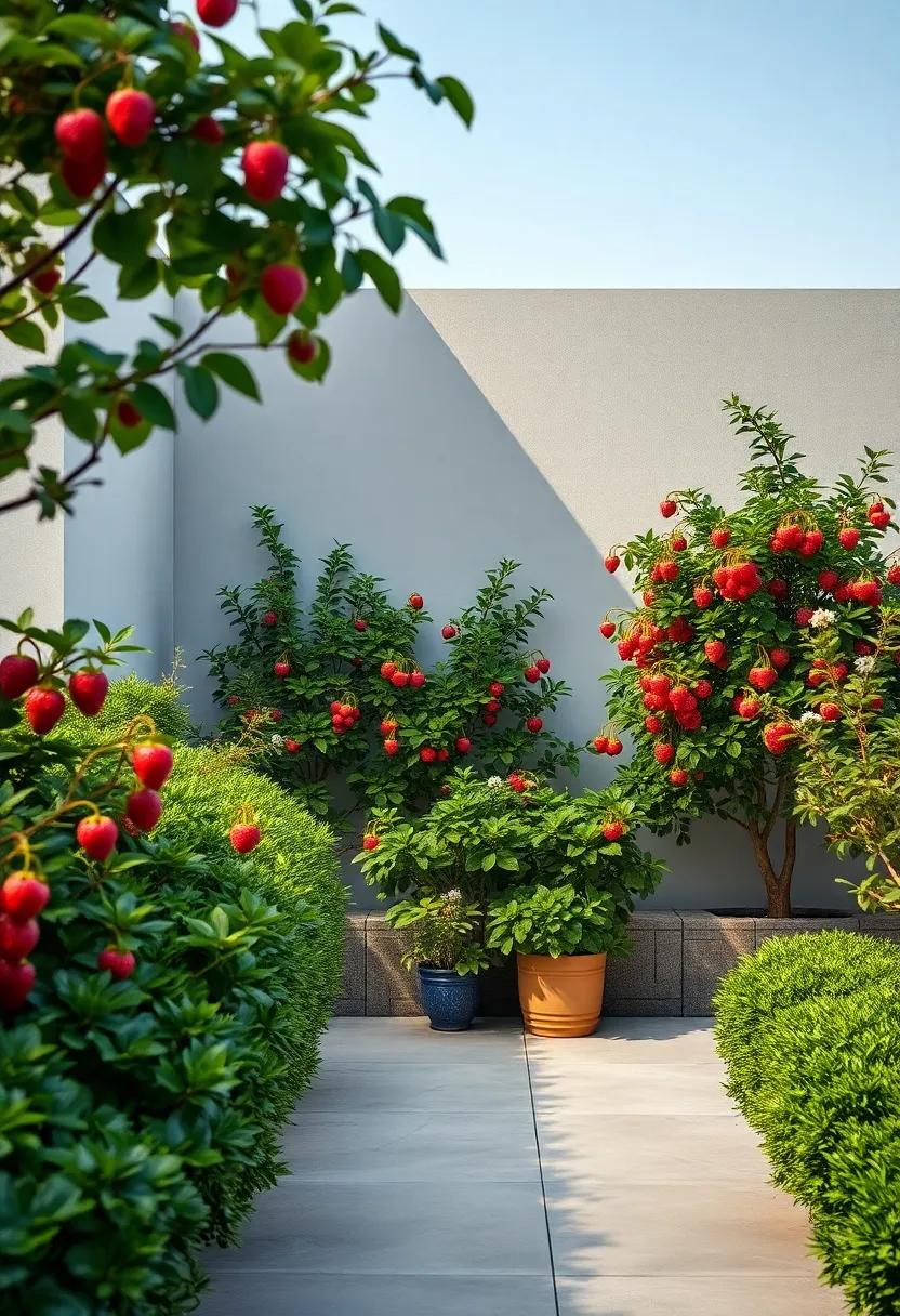 Strawberry Tree ⁣(Arbutus unedo) – This evergreen shrub bears⁣ strawberry-like fruits⁢ and decorative ⁢white flowers, ‍blending edibility with ornamental ​appeal