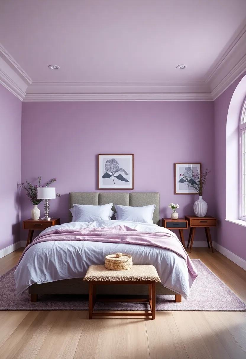 Pale Lilac – A dreamy pastel purple that softens your bedroom ambiance with gentle charm