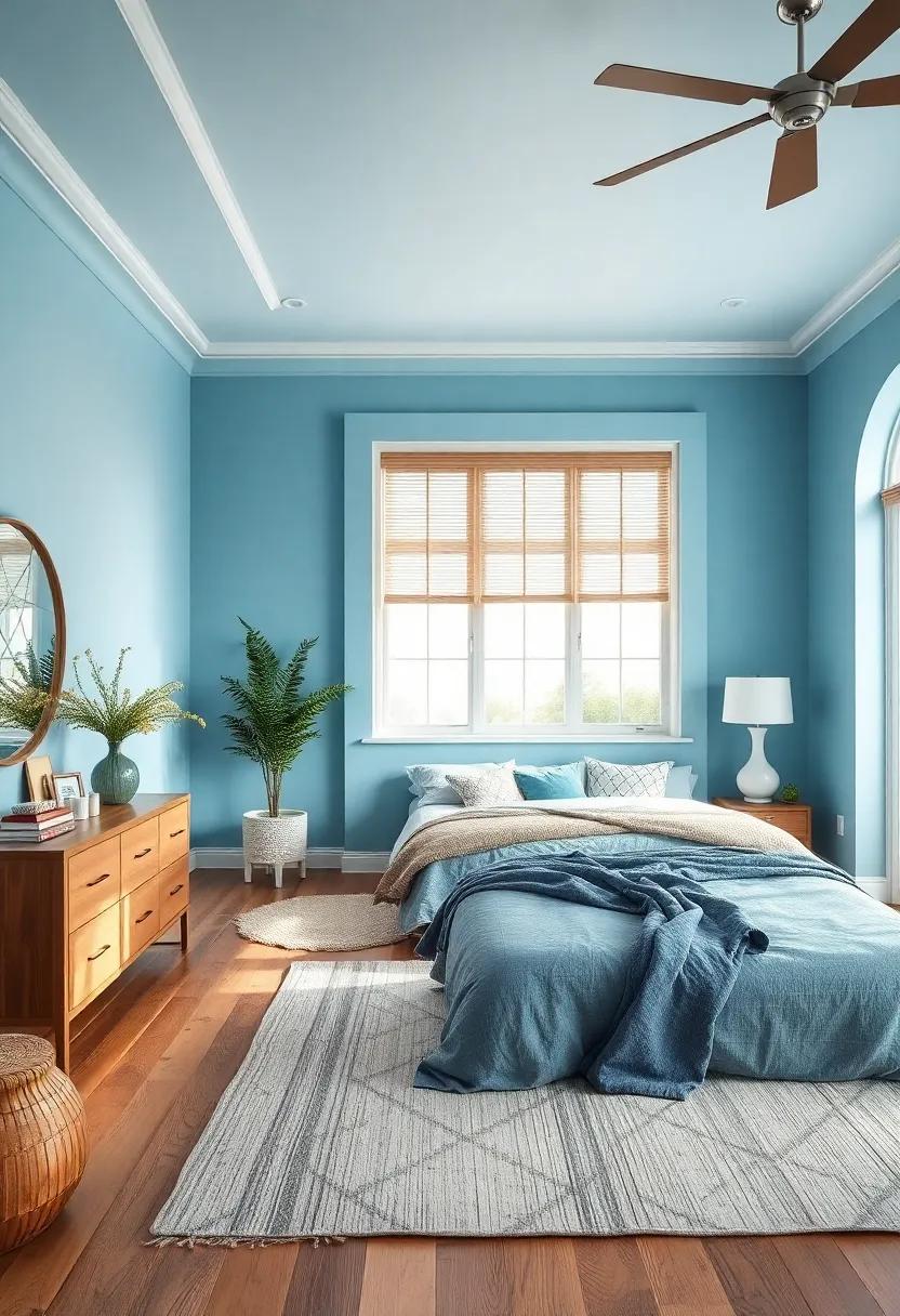 Serene⁢ Sky⁢ Blue – Evoke open skies and endless tranquility‍ with this light, airy ‌blue ⁤shade