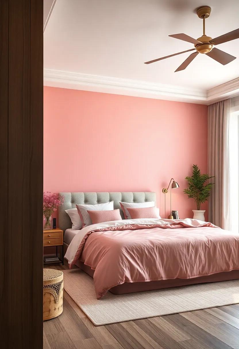 Soft ⁤Blush Pink – A​ delicate and romantic shade that ⁣adds warmth without overpowering your retreat