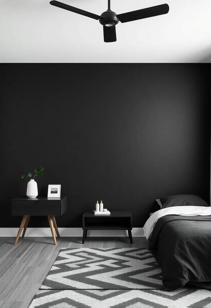 the Bold Statement of Black: Creating a ⁢Focal Wall in​ Style