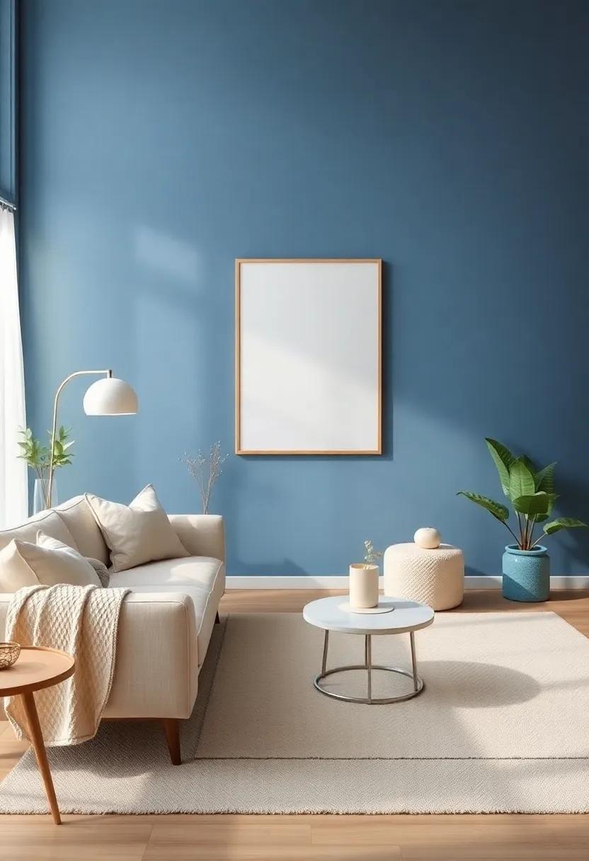 Seasonal Decor: Switch out small accents seasonally,varying shades of blue and beige to keep the space feeling ‍fresh year-round