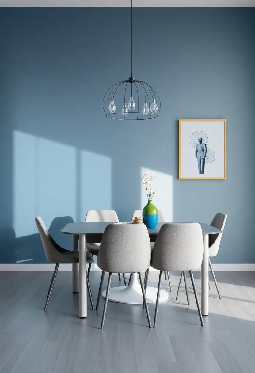 Gray ‍Dining Chairs: Choose sleek gray dining chairs to complement your​ table while adding a touch of elegance and comfort