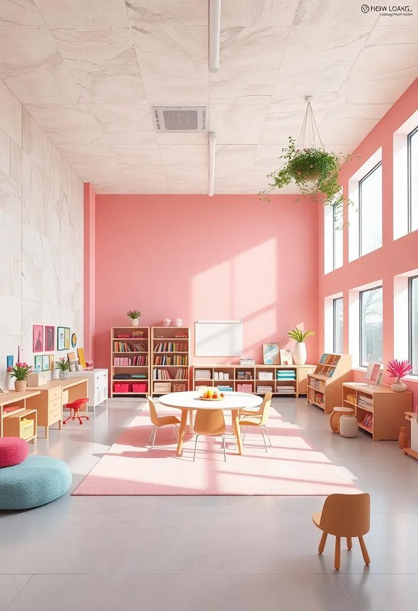 Bright Classrooms with Natural⁣ Light Showcasing Child-Centered Learning⁣ Materials and‍ Interactive Displays