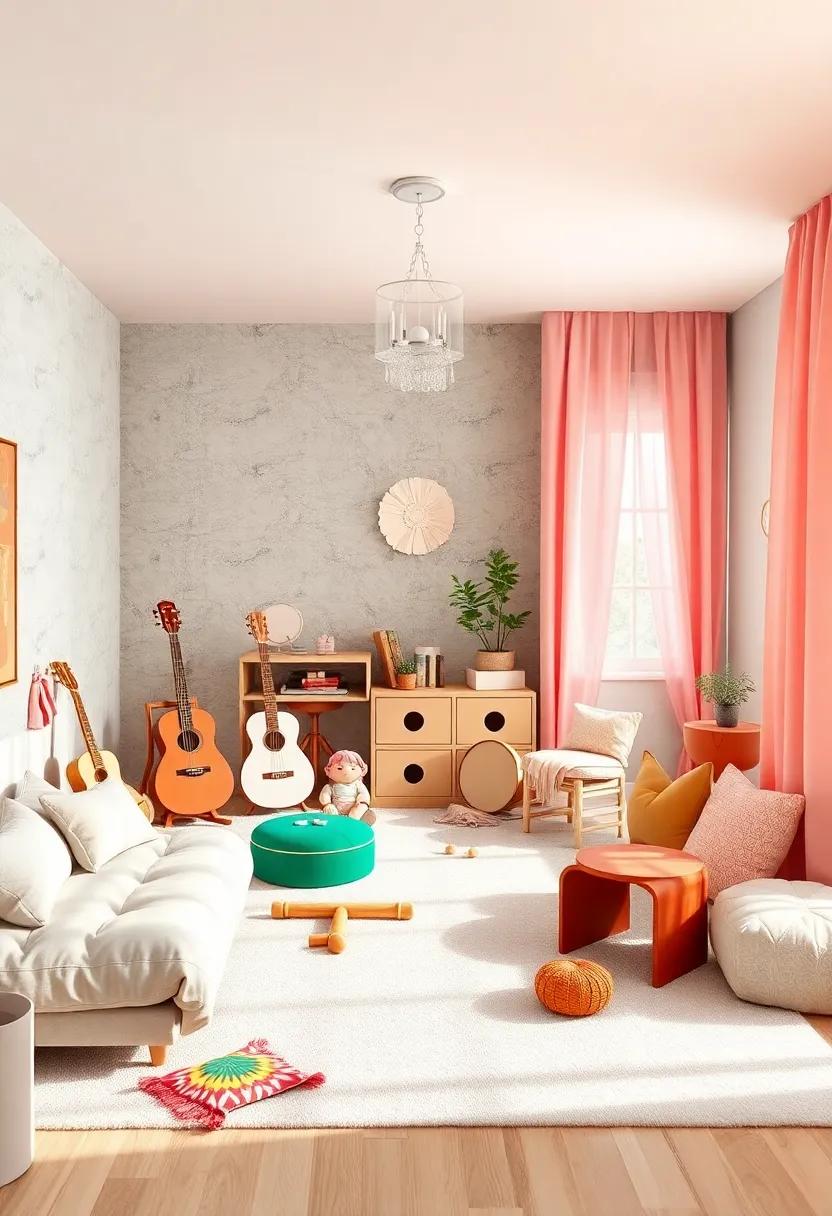 Interactive music Corners​ Filled with Instruments That Encourage Rhythm, Movement, and joyful Play