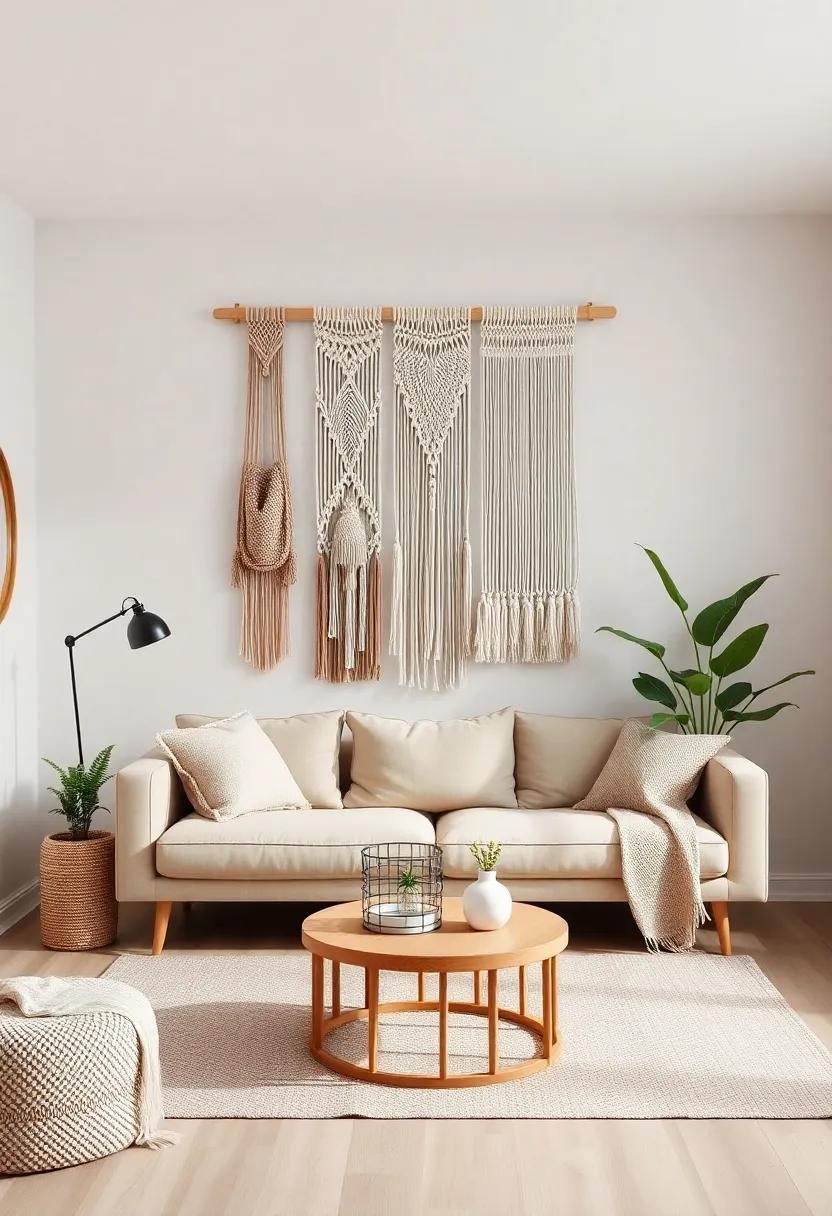 Macramé and Wall Hangings to Enhance Vertical Spaces