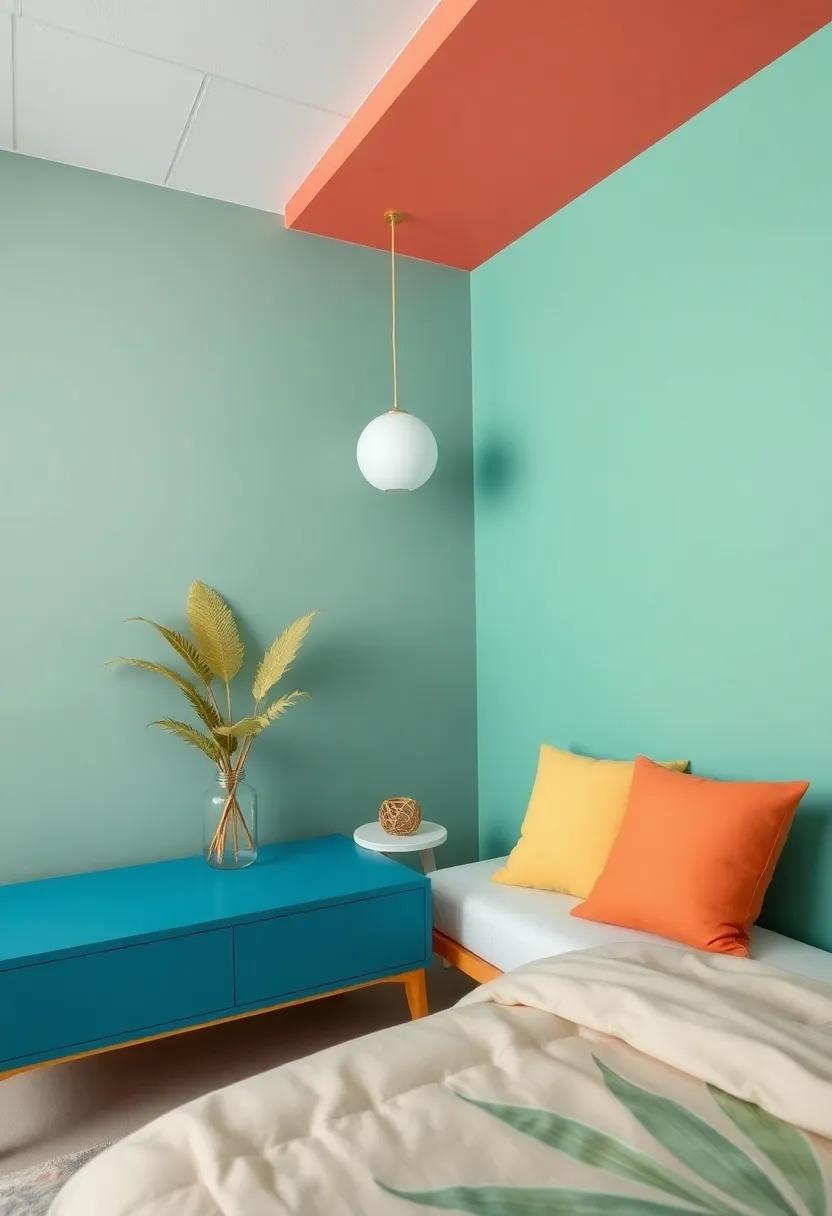 Tropical Vibes: Bring a slice of paradise indoors with palm leaf patterns and bright tropical colors that energize your space