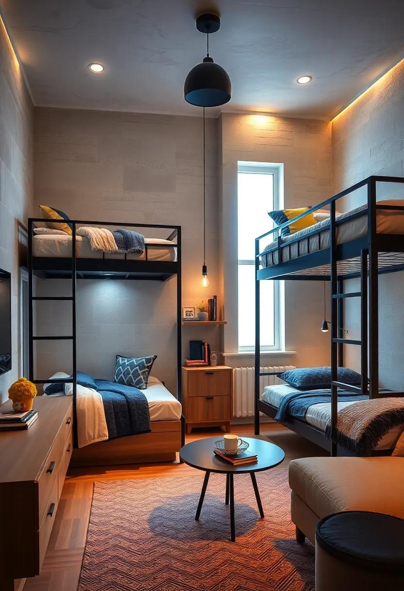 Balancing Lighting Elements to Illuminate ‌Bunk‌ bed Areas and Make the Room ‍Feel Spacious and Warm