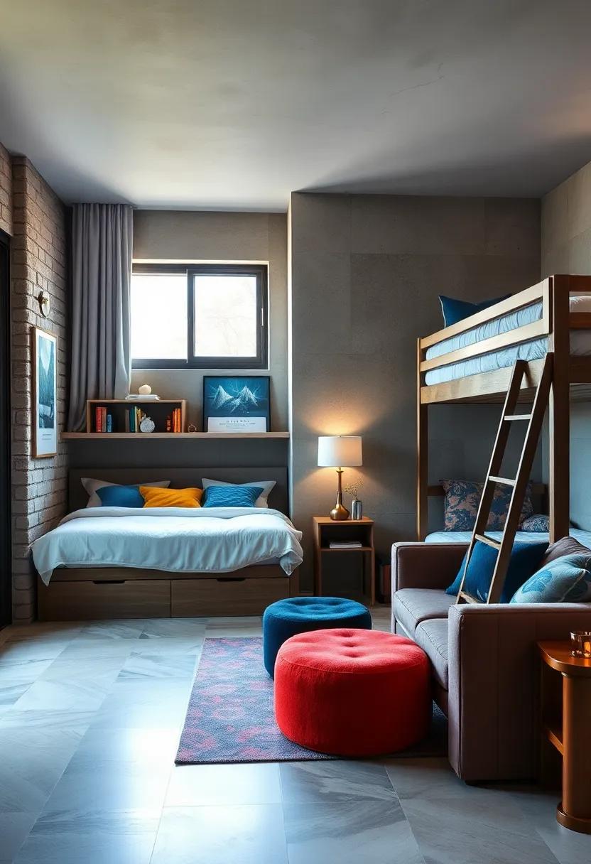 Curating Comfortable​ and ‌Inviting ‍Reading Nooks Adjacent‌ to ⁤Cozy Bunk Bed ​Spaces