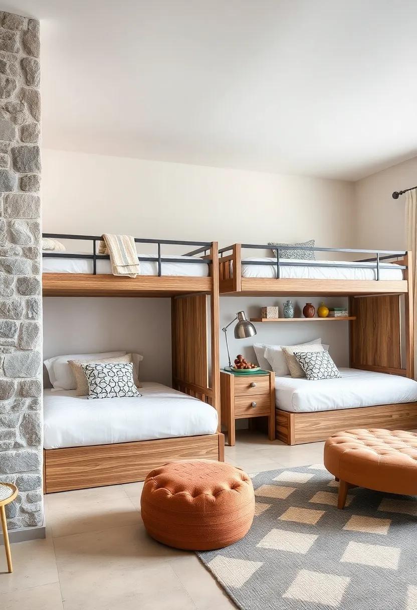 Incorporating Creative Storage‌ Solutions Beneath ⁣and ‍Around Bunk Beds for Efficient Organization