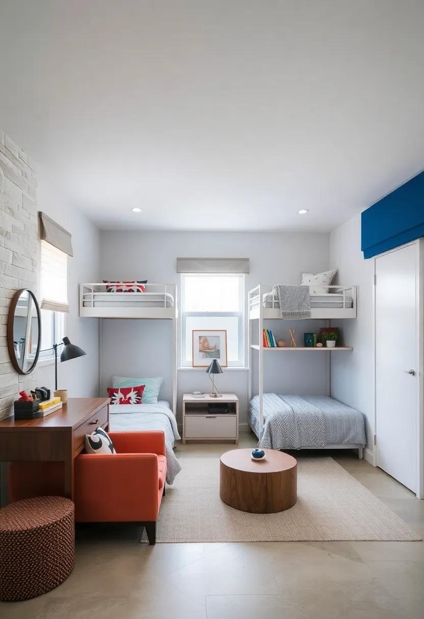 Integrating ⁢Neutral Tones​ With ‌Bold ⁢Accents ‍to Balance energy and Calm in Boys’ Rooms⁣ with ⁢Bunk⁣ Beds