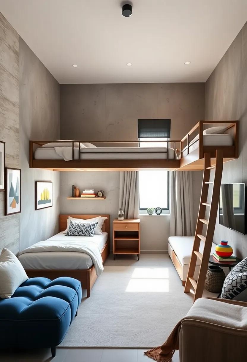 Maximizing ⁣vertical ‍Space with Sleek ​and Sturdy⁢ Bunk‍ Bed Designs for Compact Boys’ bedrooms