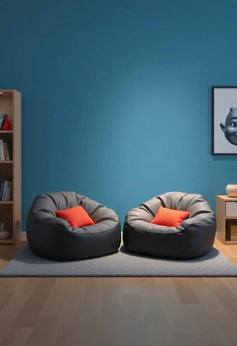 Car ​seat bean​ Bags: Choose ⁢bean bags made to look like stylish car seats for comfortable‍ seating that also fits the theme