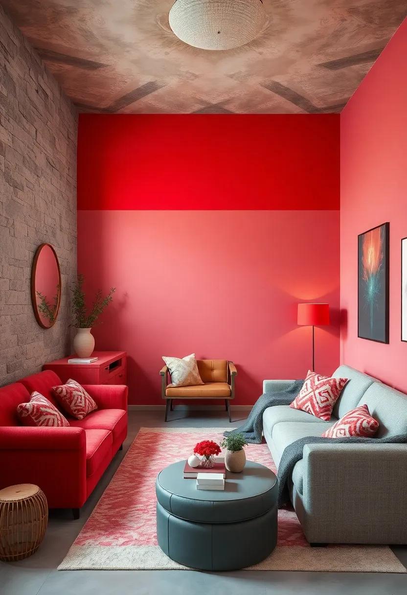 Candy Apple Red⁢ and​ Cool Gray –‌ Vibrant yet sophisticated, encouraging excitement with calm balance