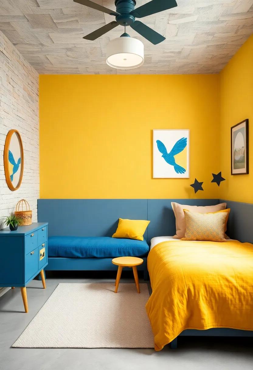 Denim Blue ⁢and ‍Soft Yellow – ‌Casual and cheerful, ​supporting both relaxation and creativity