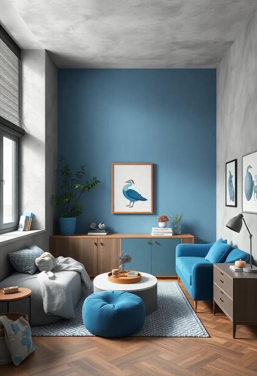 Slate Gray and⁣ Sky Blue – A minimalist and‍ calming combination​ that supports concentration