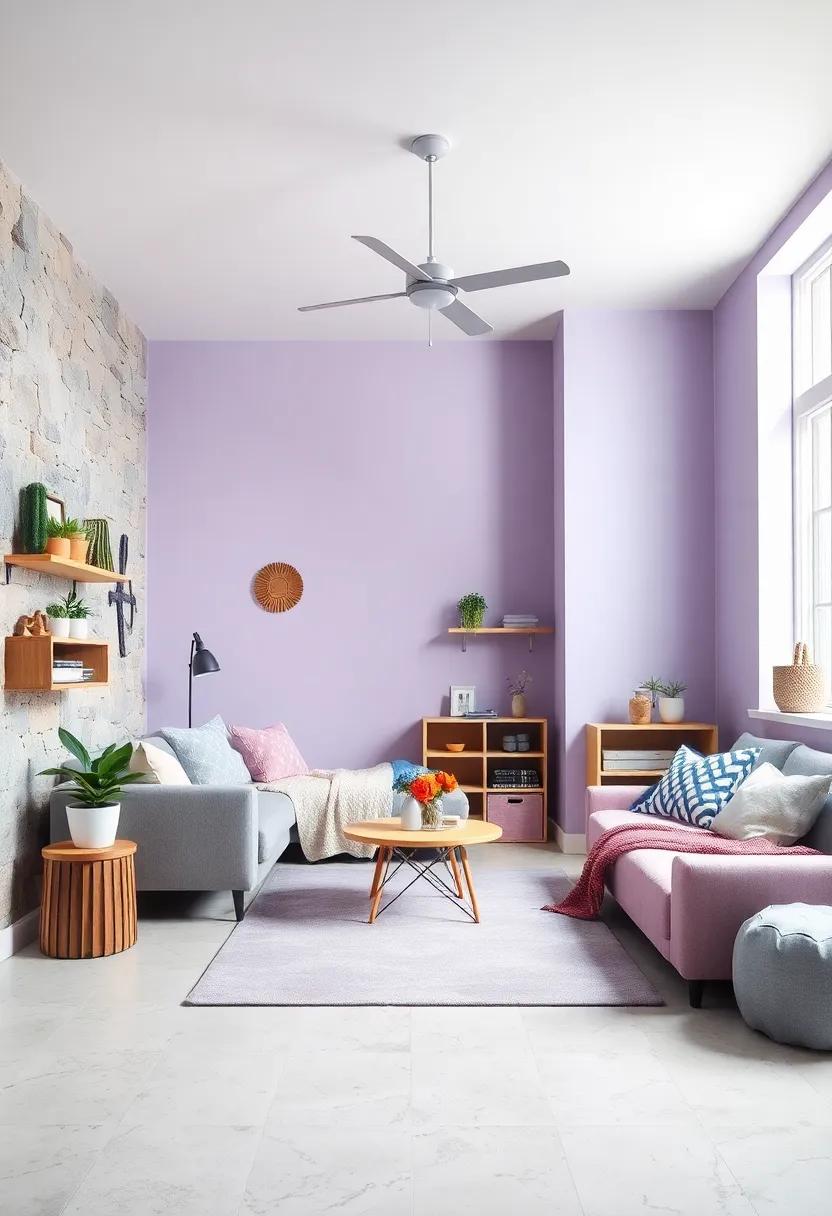 Soft Lavender and Pale Blue⁤ –⁢ Gentle hues that create a serene and imaginative retreat