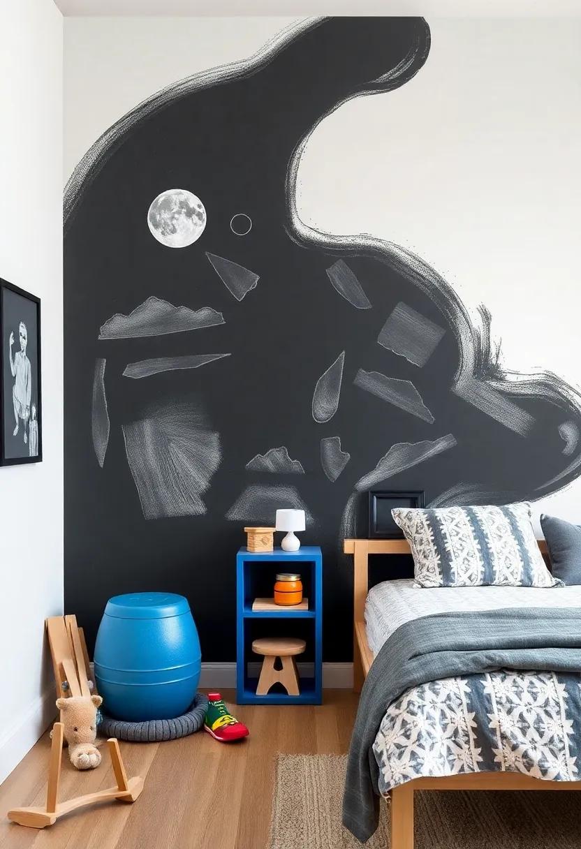 Include a ⁢chalkboard ⁣wall or paint for‌ artistic expression,giving⁣ your​ child a‍ canvas to ‍unleash‌ their creativity without⁣ restrictions