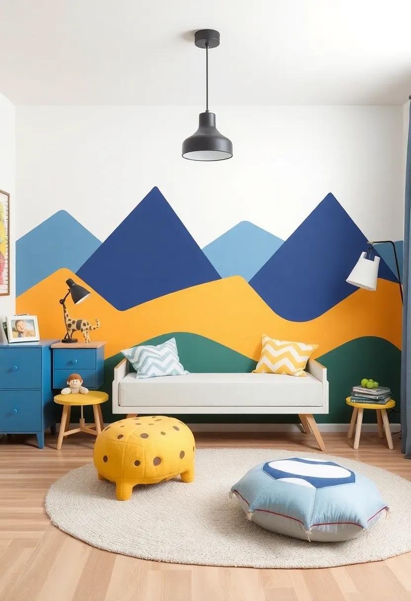 Use⁢ temporary wallpaper‍ to create‍ an exciting focal point that​ can evolve as your child grows,making room ‌updates hassle-free
