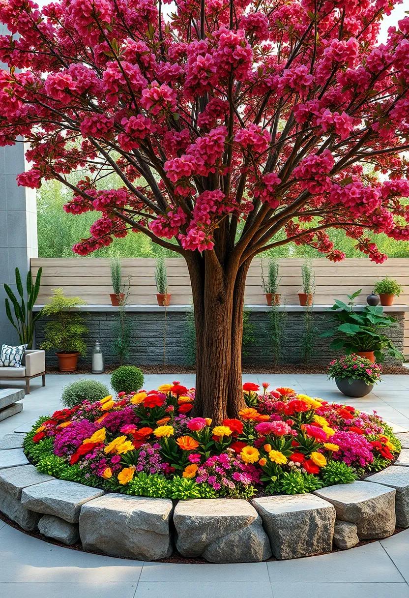 A‌ Kaleidoscope​ of Colors: Selecting seasonal Flowers That⁣ enhance⁢ the Tree’s⁤ Natural ​Beauty