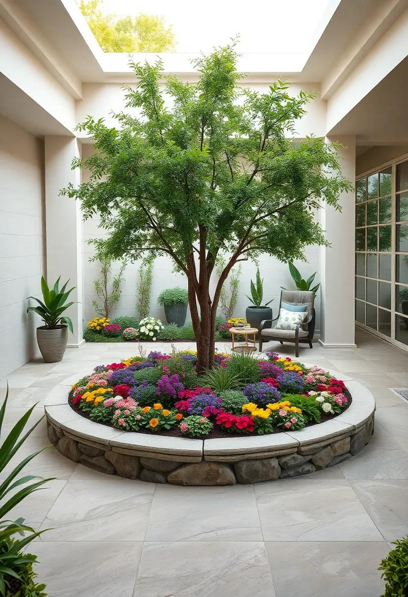 The Magic ​of⁣ Layered Planting: combining Heights,‍ Textures, and Colors Around a Central ⁤Tree