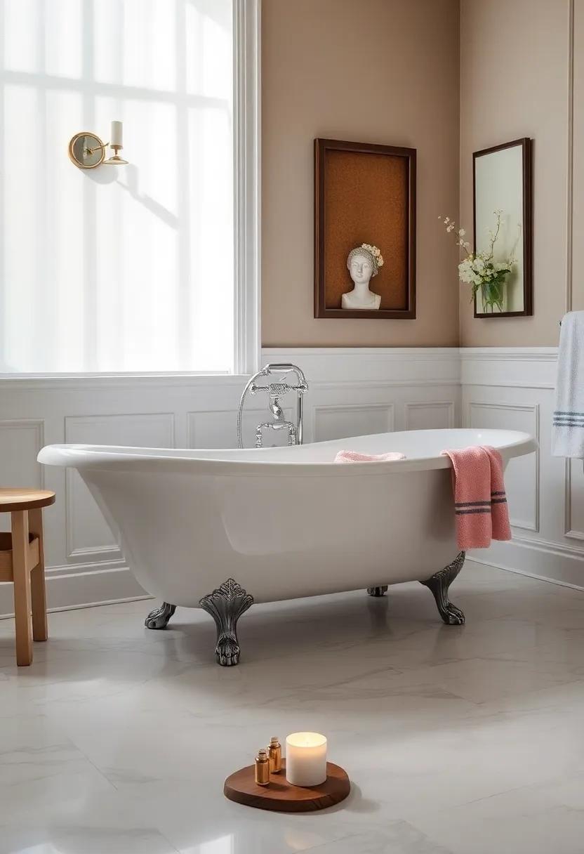 Aromatherapy Oasis: Enhancing Clawfoot Bathtubs‌ with Luxurious Bathing Essentials