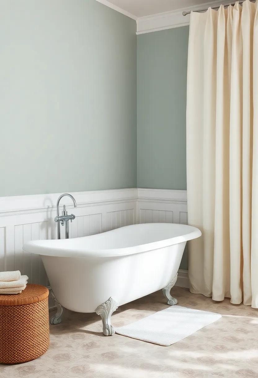 Timeless Textiles: ​Choosing⁤ the ⁣Ideal Fabrics for Towels and Curtains in ⁣Vintage Bathrooms