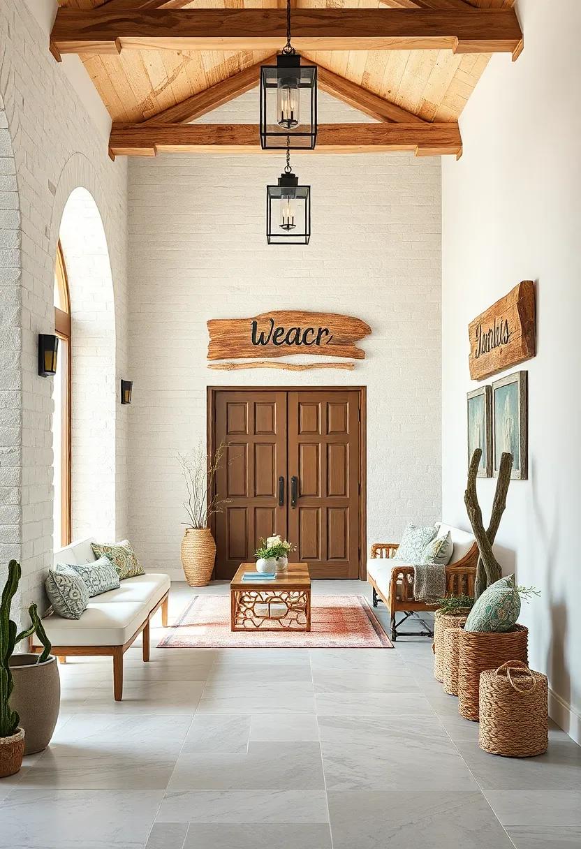 Driftwood Signage: Personalized driftwood⁤ signs greet guests with friendly messages or your family name in seaside style