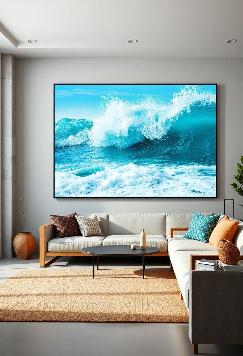 Crashing Waves⁣ Frozen in motion: Dynamic imagery ⁤conveying the energy and rhythm of the ‌ocean