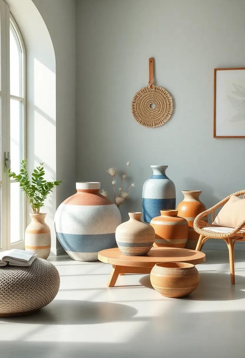 Artisanal​ Pottery: Use handmade pottery or ceramic pieces for a personal touch that connects with nature‌ and craftsmanship