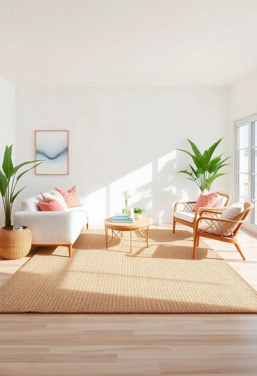 Coastal-Inspired Rugs: Opt ‍for jute or seagrass rugs that provide comfort underfoot while ‌echoing elements of the beach