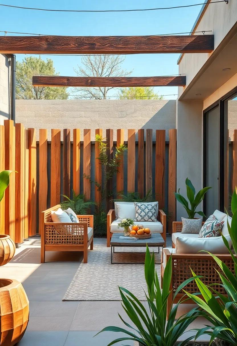 Blending Organic Timber Shapes with Angular ‍Wire Forms Emphasizing Artistic Expression in Fencing